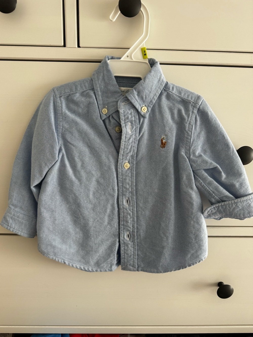 Ralph Lauren Light Blue Button-Down Infant 9 mo button down Shirt